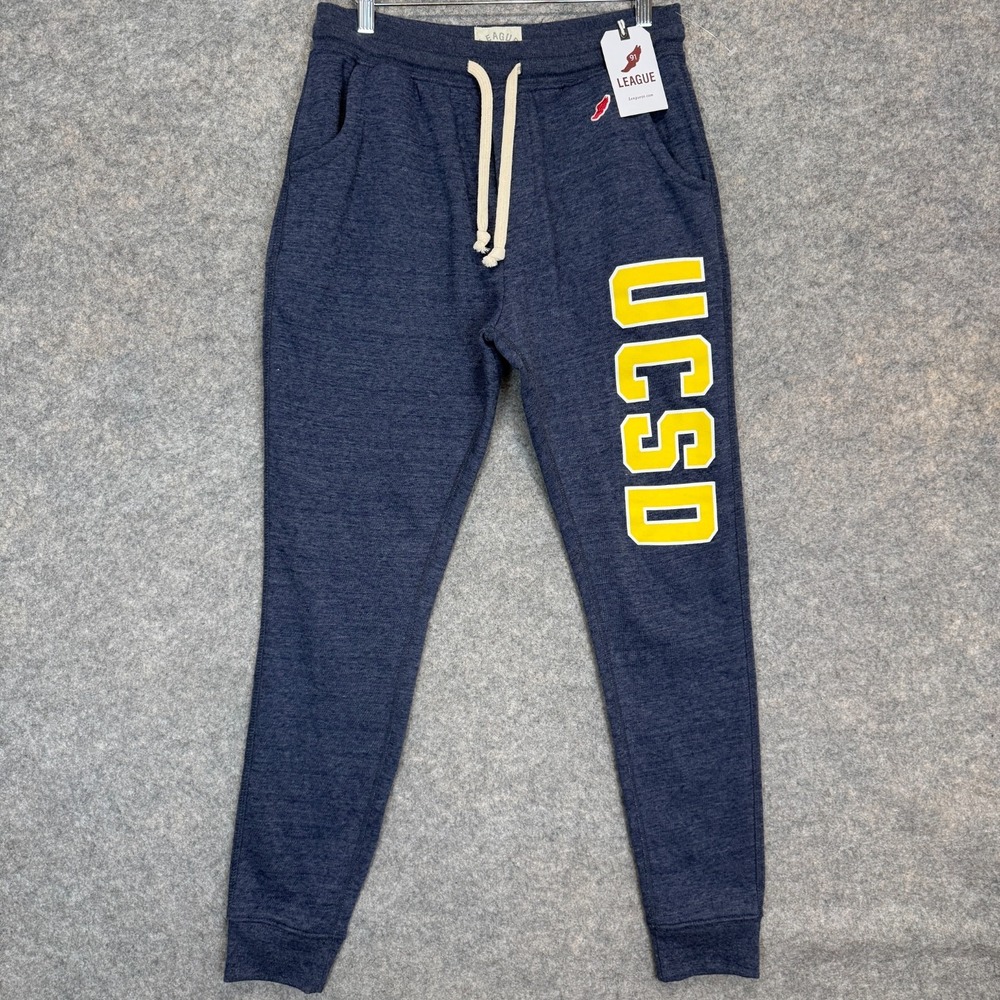 League UCSD Benchmark Jogger Sweatpants Adult Small San Diego College Navy NEW
